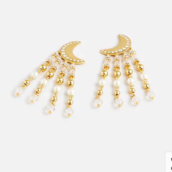 J. Crew Franchi Moon Pearl Earrings - Picture 10 of 12